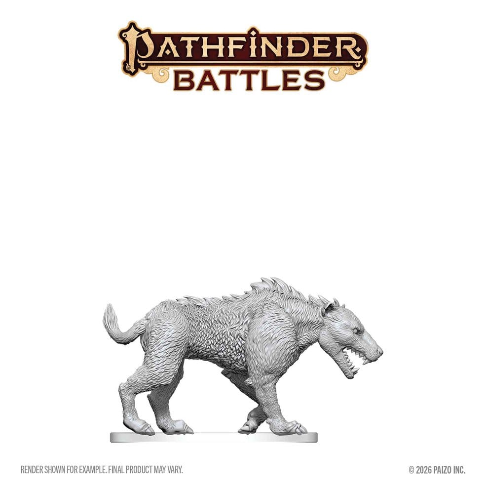 Pathfinder Battles Deep Cuts Miniatur unbemalt Hyaenodon 13 cm – Bild 4