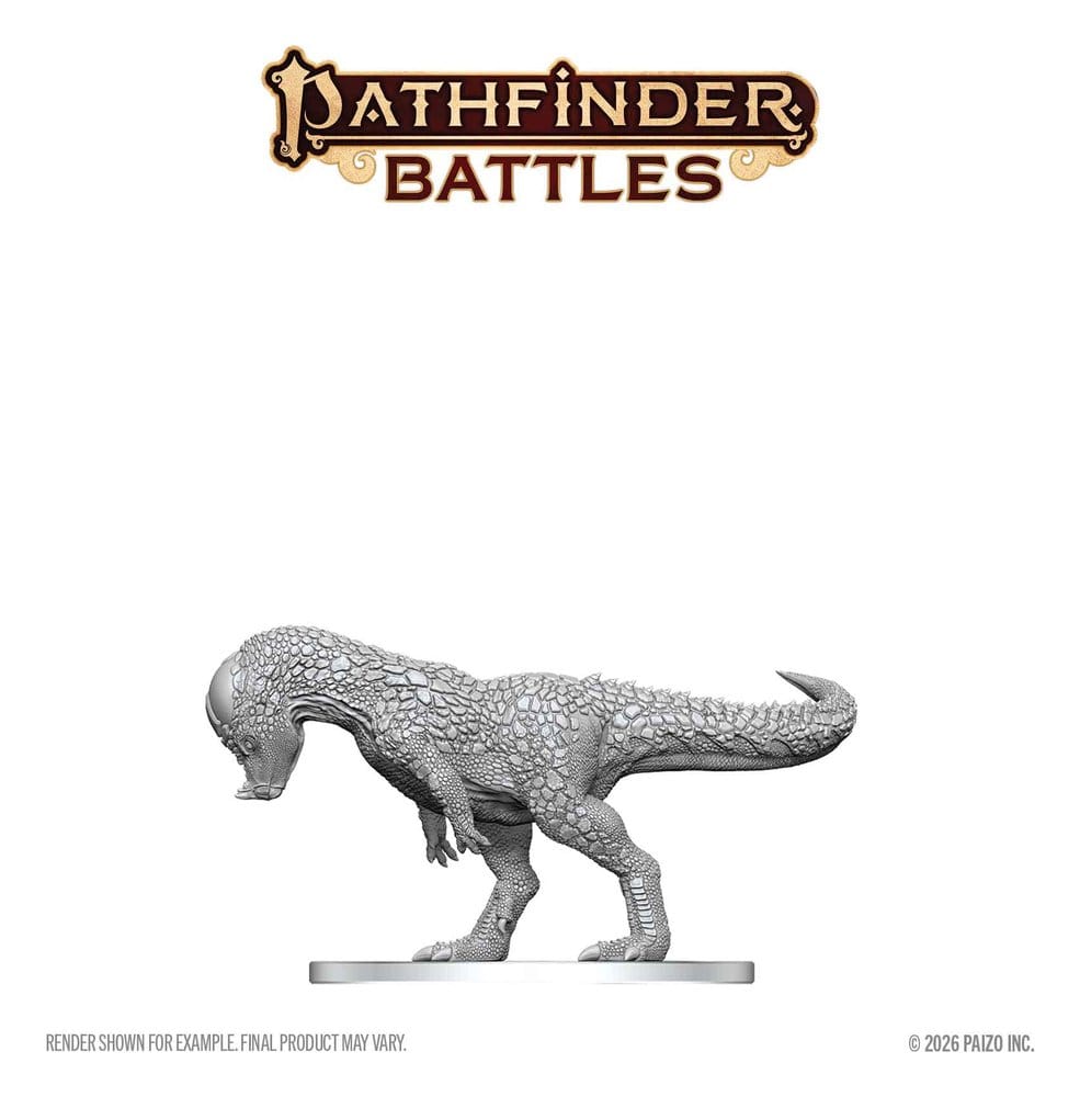 Pathfinder Battles Deep Cuts Miniatur unbemalt Pachycephalosaurus 13 cm – Bild 4