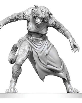 Pathfinder Battles Deep Cuts Miniatur unbemalt Weretiger 13 cm
