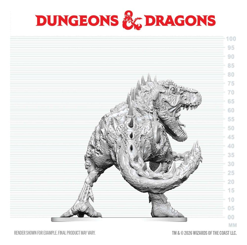 Dungeons & Dragons Nolzur's Marvelous Miniatures Miniatur unbemalt Tyrannosaurus Zombie 20 cm – Bild 2