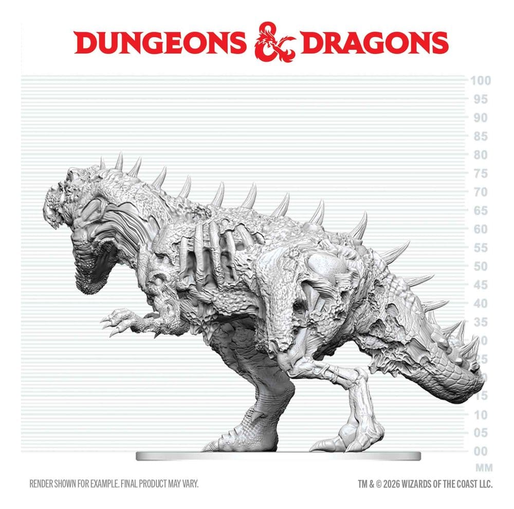 Dungeons & Dragons Nolzur's Marvelous Miniatures Miniatur unbemalt Tyrannosaurus Zombie 20 cm – Bild 4
