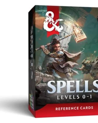 Dungeons & Dragons RPG Referenzkarten: Zaubersprüche (Stufen 0-1) *Englische Version*