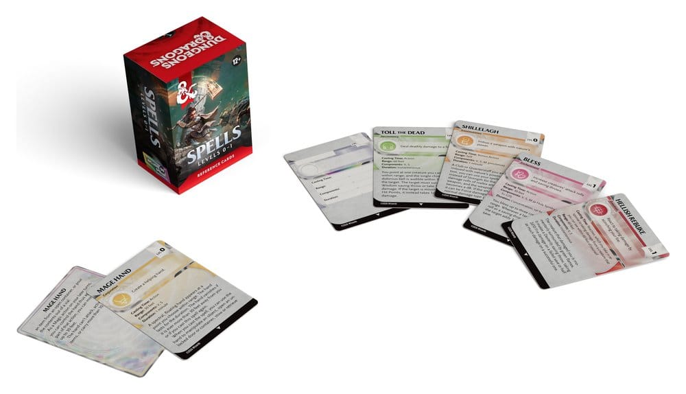 Dungeons & Dragons RPG Referenzkarten: Zaubersprüche (Stufen 0-1) *Englische Version* – Bild 3