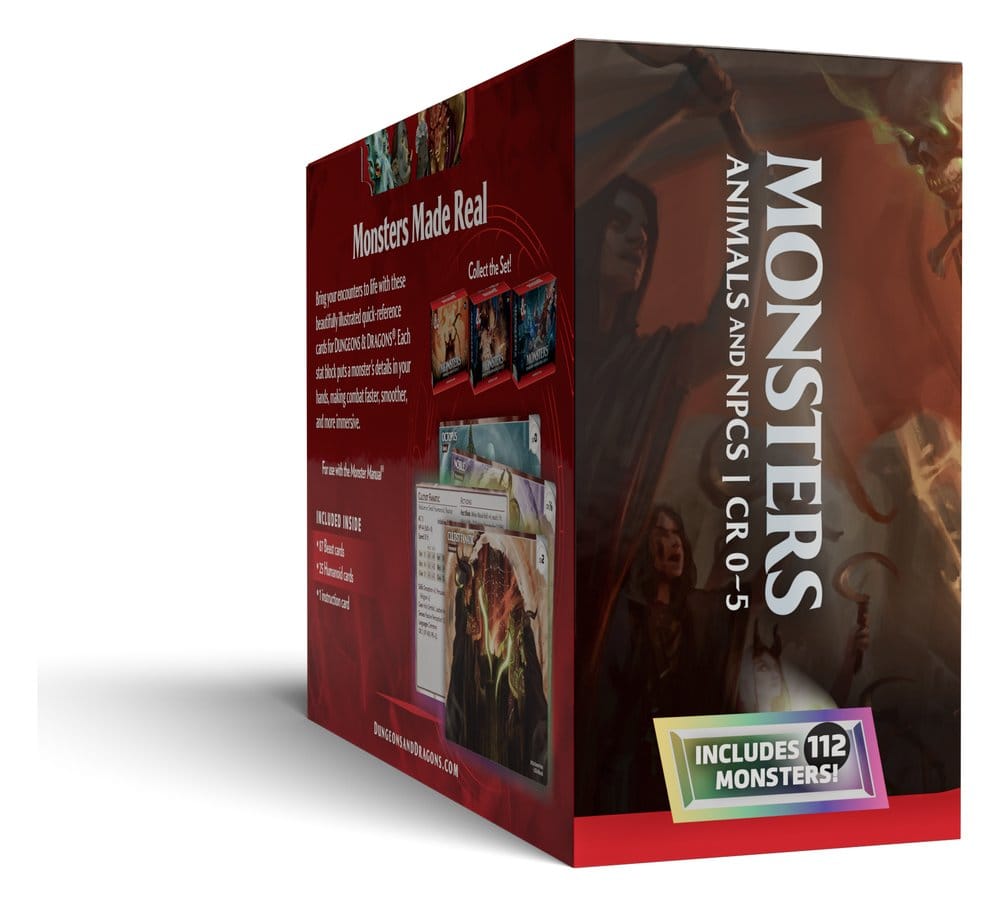 Dungeons & Dragons RPG Referenzkarten: Monster (Tiere und NSCs) *Englische Version* – Bild 4