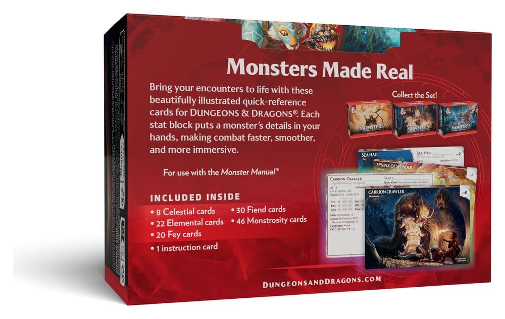 Dungeons & Dragons RPG Referenzkarten: Monster (Mystisch und Bedrohlich) *Englische Version* – Bild 2