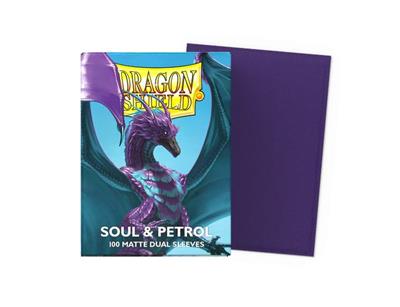 Dragon Shield Sleeves Standard Size Matte Dual Soul & Petrol (100 Sleeves)