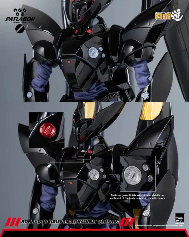Mobile Police Patlabor Robo-Dou Actionfigur 1/35 Griffon Aqua Unit Version 25 cm – Bild 16