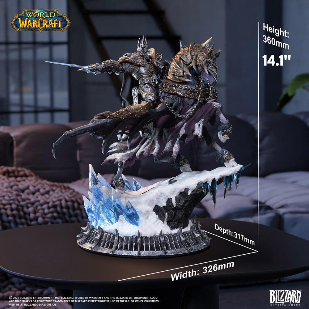 Warcraft Statue The Lich King & Invincible 36 cm – Bild 3