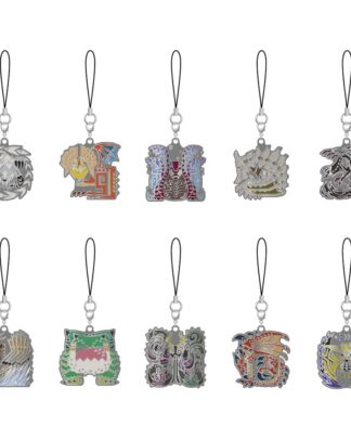 Monster Hunter Wilds Metall-Schlüsselanhänger Monster icon Blind Box Sortiment (10)