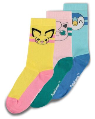 Pokémon Socken 3er-Pack Crew 39-42