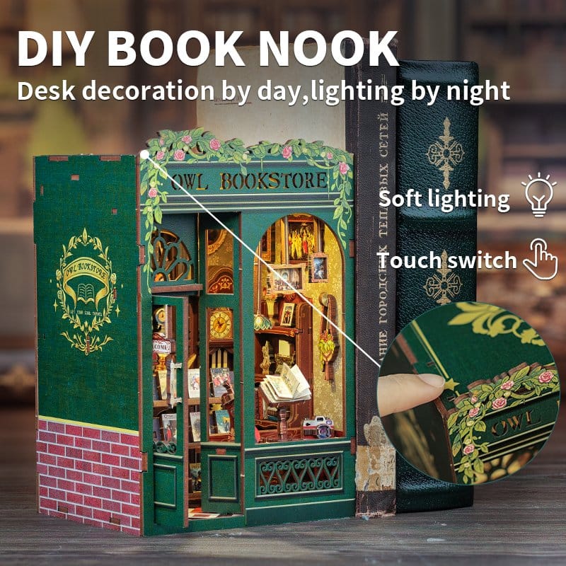 Book Nook Owl Bookstore 17 x 12 cm – Bild 7