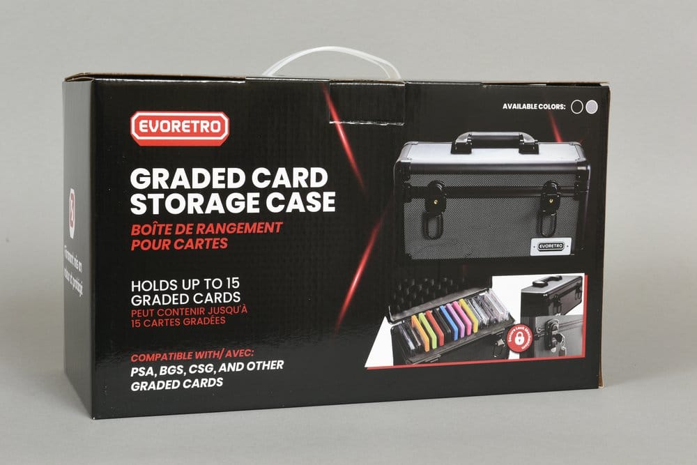 Evoretro Trading Card Aufbewahrungsbox für 15 Slabs Grau 33,9 x 13,4 cm – Bild 14