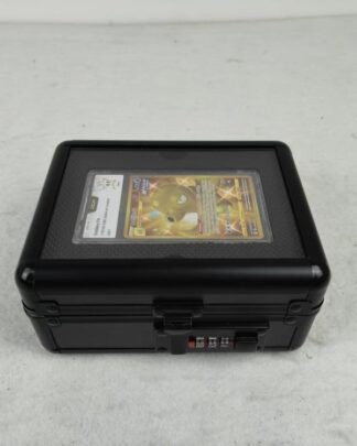 Evoretro Graded Card Display- und Transportkoffer mit Sichtfenster Schwarz