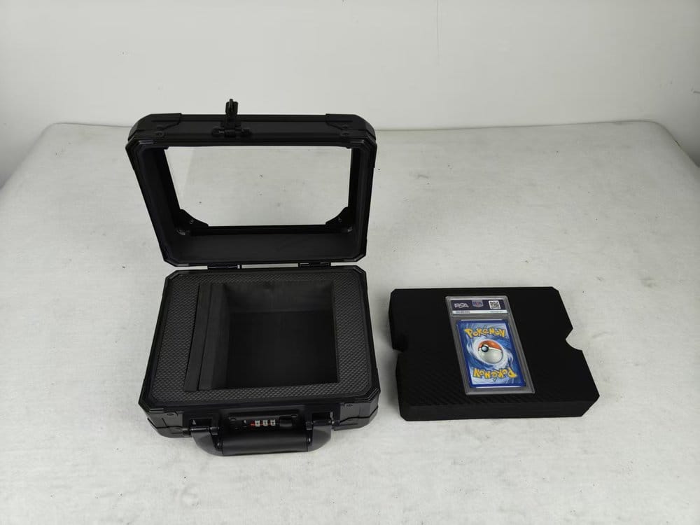 Evoretro Graded Card Display- und Transportkoffer mit Sichtfenster Schwarz – Bild 4