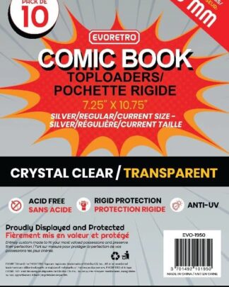 Evoretro Toploader für Comics 10er-Pack Silver