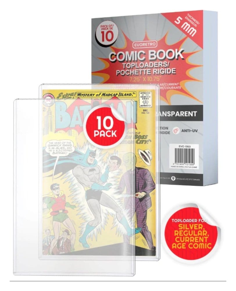 Evoretro Toploader für Comics 10er-Pack Silver – Bild 3