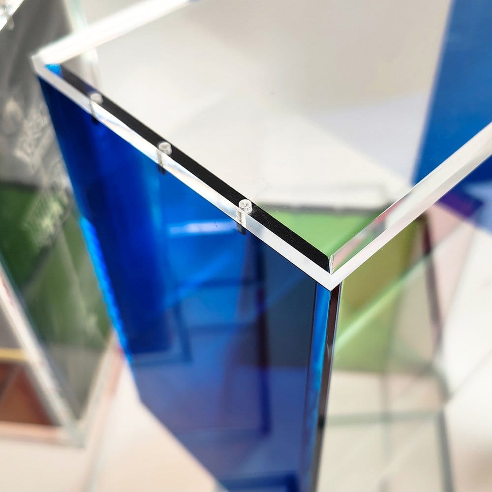 Evoretro Magnetische Acryl Display Case für ETB mit farbigen Seiten - Blau – Bild 2