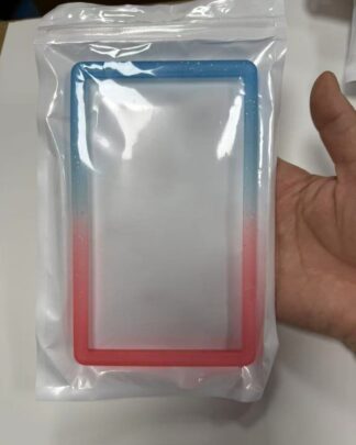 Evoretro Bumper für PSA gegradete Karten-Slab Gradient Blue-Pink Glitter