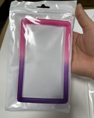 Evoretro Bumper für PSA gegradete Karten-Slab Gradient Pink-Purple Glitter