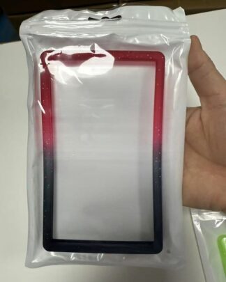 Evoretro Bumper für PSA gegradete Karten-Slab Gradient Red-Black Glitter