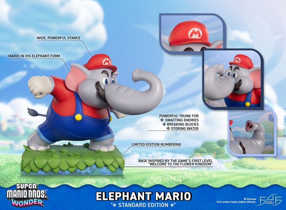 Super Mario Bros. Wonder Resin Statue Elephant Mario Standard Edition 43 cm – Bild 2