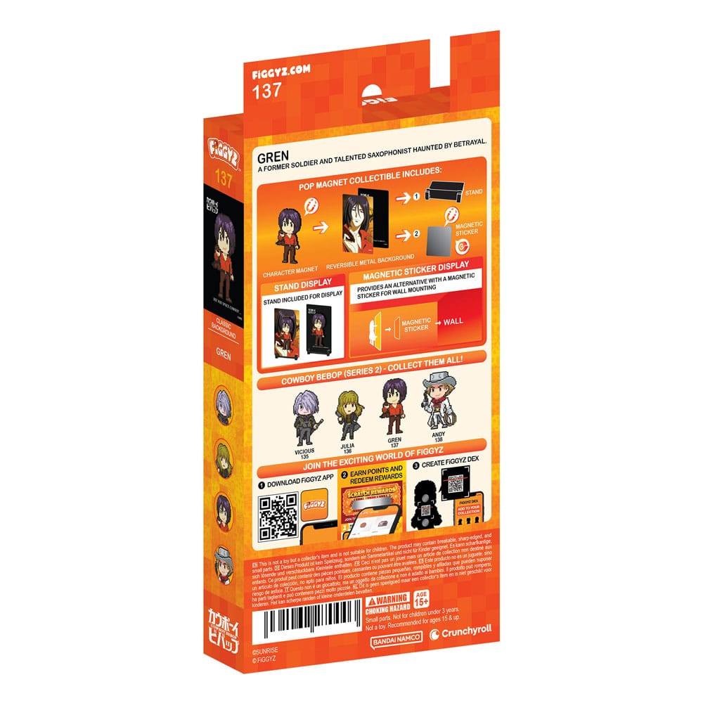 Cowboy Bebop FiGGYZ Magnet-Sammelfigur Gren 11 cm – Bild 4