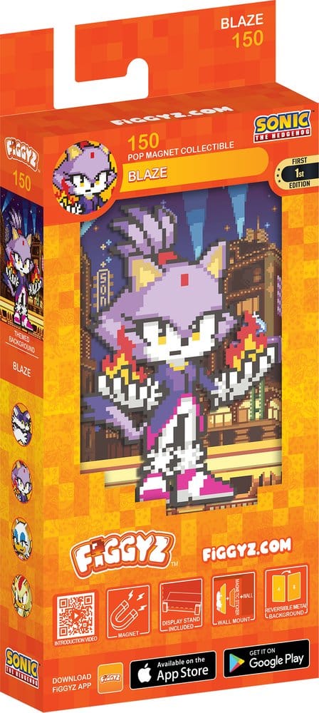 Sonic the Hedgehog (Modern) FiGGYZ Magnet-Sammelfigur Blaze the Cat 11 cm – Bild 2