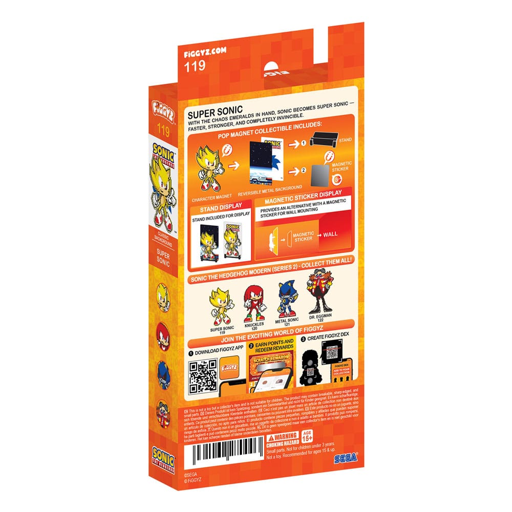 Sonic the Hedgehog (Modern) FiGGYZ Magnet-Sammelfigur Super Sonic 11 cm – Bild 3