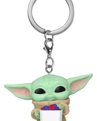 Star Wars: The Mandalorian and Grogu Pocket POP! Vinyl Schlüsselanhänger 4 cm Grogu with Popcorn Display (12)
