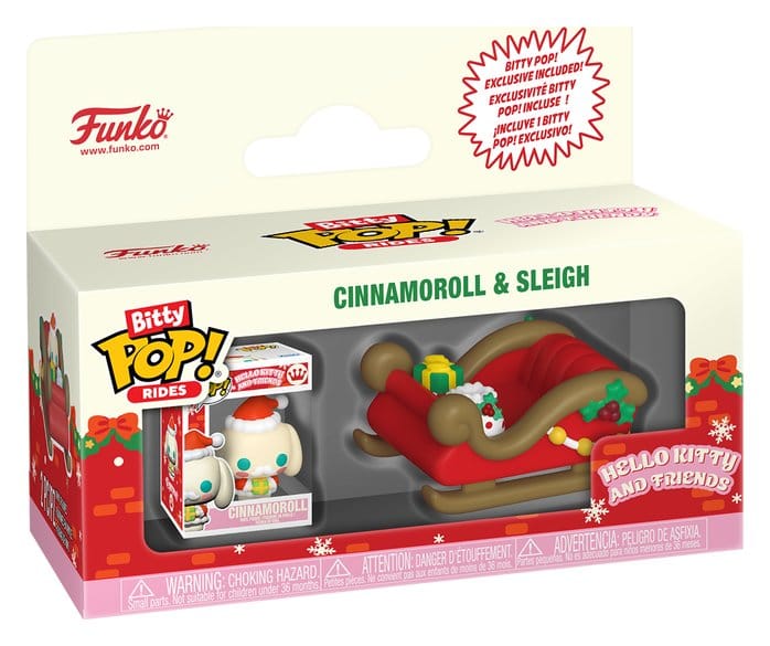 Hello Kitty Bitty POP! Rides Vinyl Figur Holiday- Sleigh with CMRL 2 cm – Bild 2