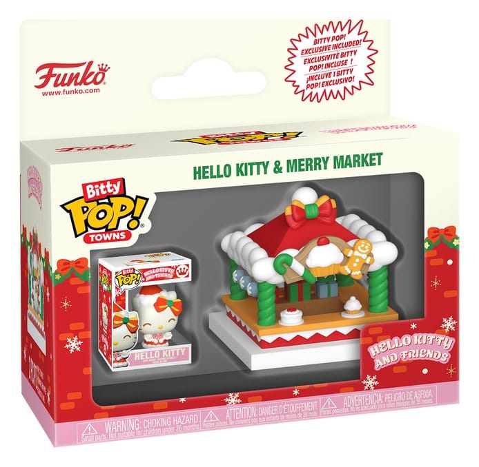 Hello Kitty Bitty POP! Towns Vinyl Figur Holiday- Merry Market – Bild 5