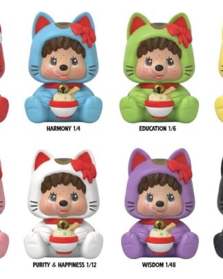Monchhichi Rokimoto Figur Cup of Fun Lucky Cat Series 10 cm Blind Box Display (6)