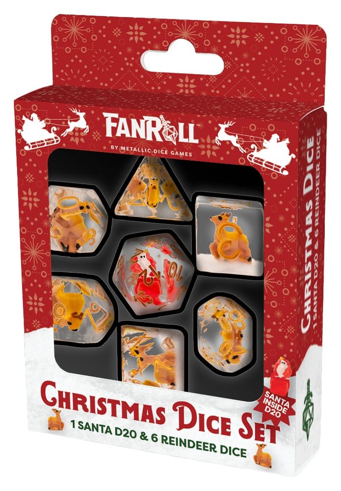 Weihnachts Resin Würfel Set Reindeer & Santa – Bild 2