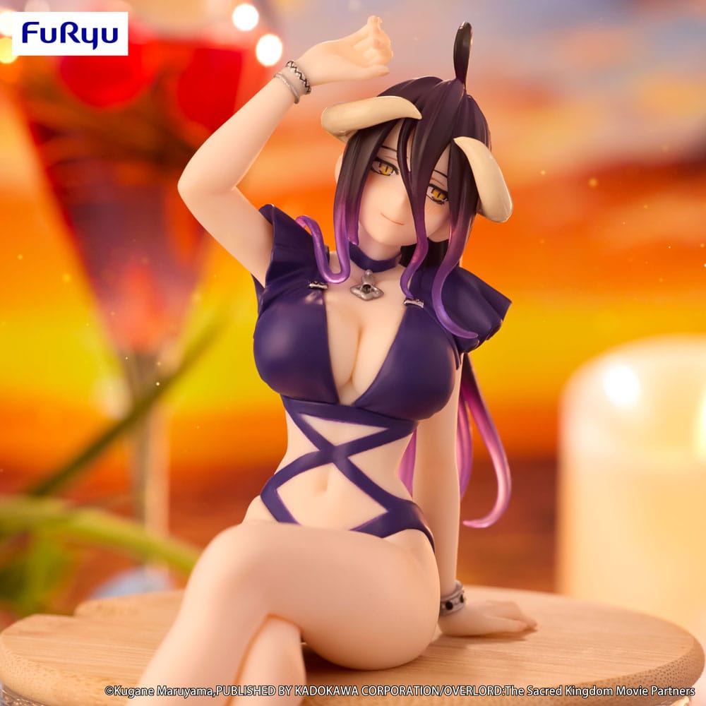Overlord Noodle Stopper PVC Statue Albedo Swimsuit Dark Purple Color Ver. 16 cm – Bild 5