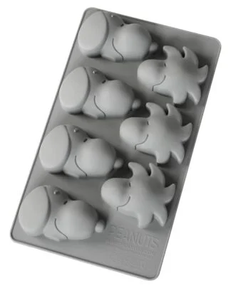 Peanuts Silikon-Muffinbackform Snoopy & Woodstock grau
