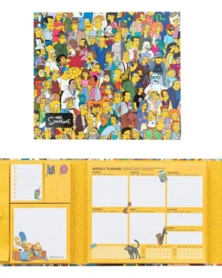 Die Simpsons Wochenplaner mit Haftnotizen 19 x 17 cm