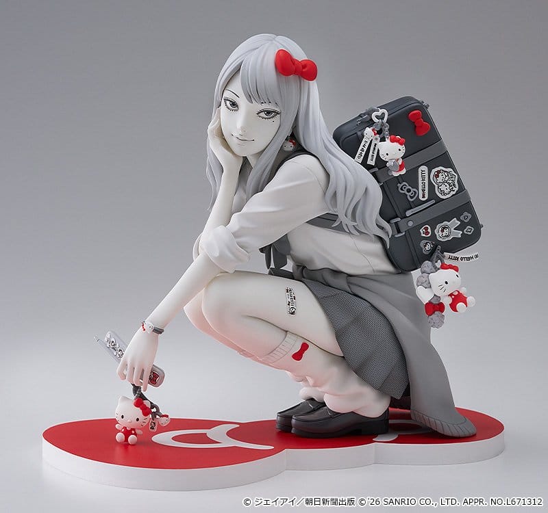 Junji Ito PVC Figur Gyaru Tomie x Hello Kitty 14 cm – Bild 7