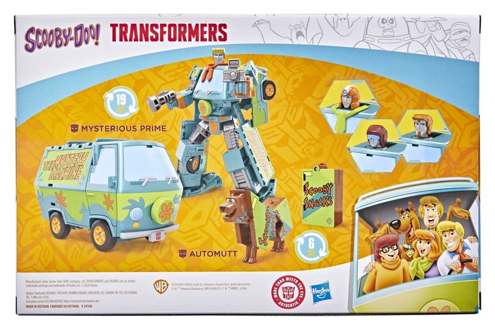 Transformers x Scooby-Doo Actionfiguren 2er-Pack Mysterious Prime & Automutt 15 cm – Bild 2