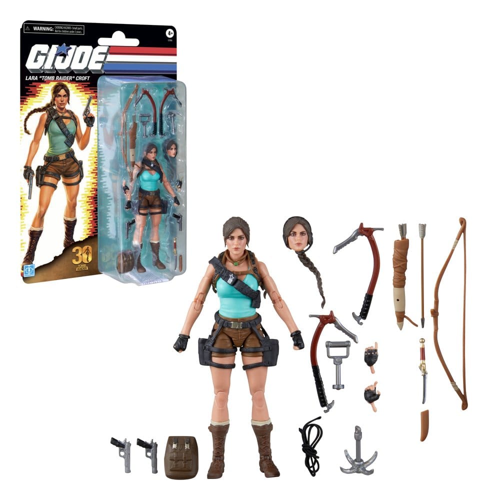 G.I. Joe Classified Series Retro Cardback Collaborative Actionfigur Lara "Tomb Raider" Croft 15 cm – Bild 3