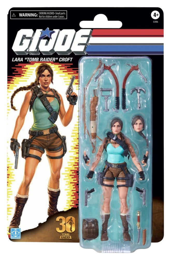 G.I. Joe Classified Series Retro Cardback Collaborative Actionfigur Lara "Tomb Raider" Croft 15 cm – Bild 7