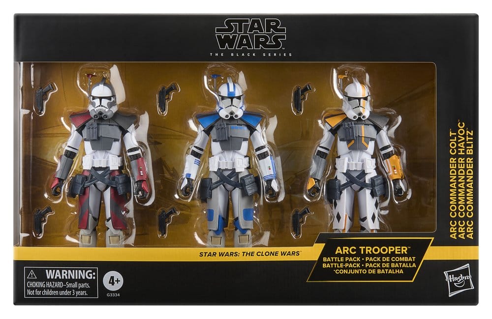 Star Wars: The Clone Wars Black Series Actionfiguren 3er-Pack ARC Trooper Havoc, Colt & Blitz 15 cm – Bild 2