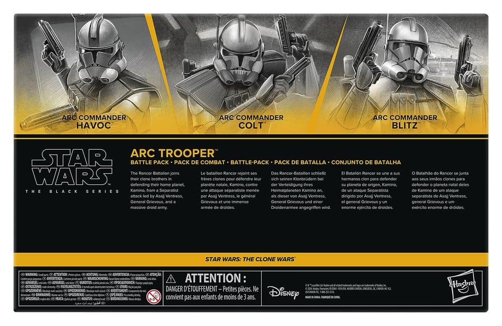 Star Wars: The Clone Wars Black Series Actionfiguren 3er-Pack ARC Trooper Havoc, Colt & Blitz 15 cm – Bild 3