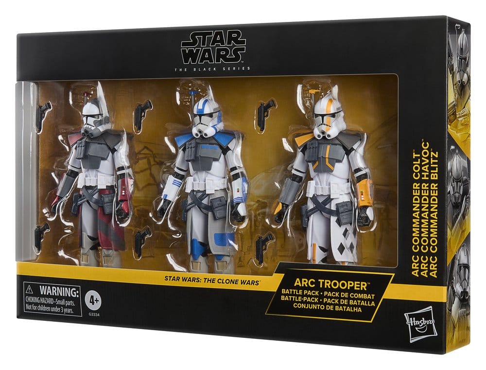 Star Wars: The Clone Wars Black Series Actionfiguren 3er-Pack ARC Trooper Havoc, Colt & Blitz 15 cm – Bild 4