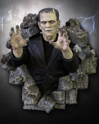 Frankenstein Wand-Skulptur 1/1 Boris Karloff als Frankensteins Monster 94 x 94 cm