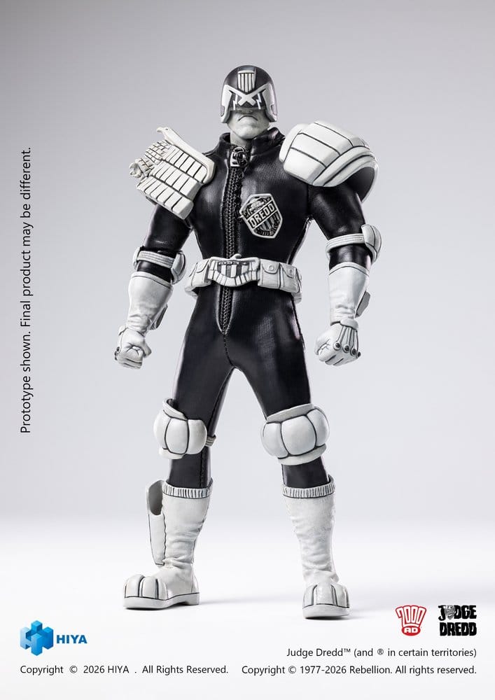 Judge Dredd Exquisite Super Actionfigur 1/12 Judge Dredd Black & White Ver. 15 cm – Bild 3