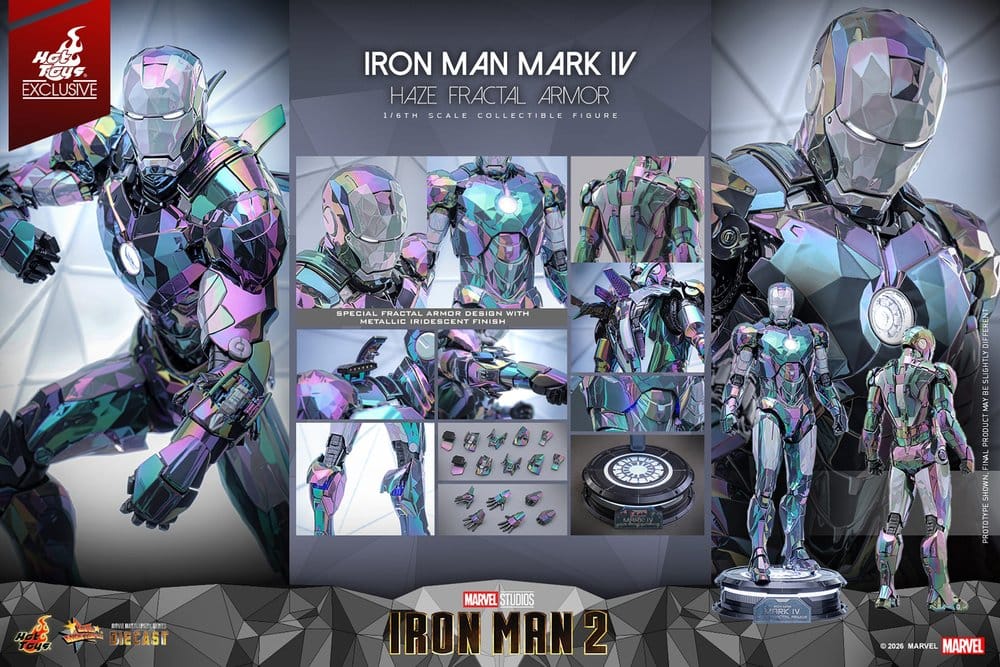 Iron Man 2 Actionfigur 1/6 Iron Man Mark IV (Haze Fractal Armor) 33 cm – Bild 23
