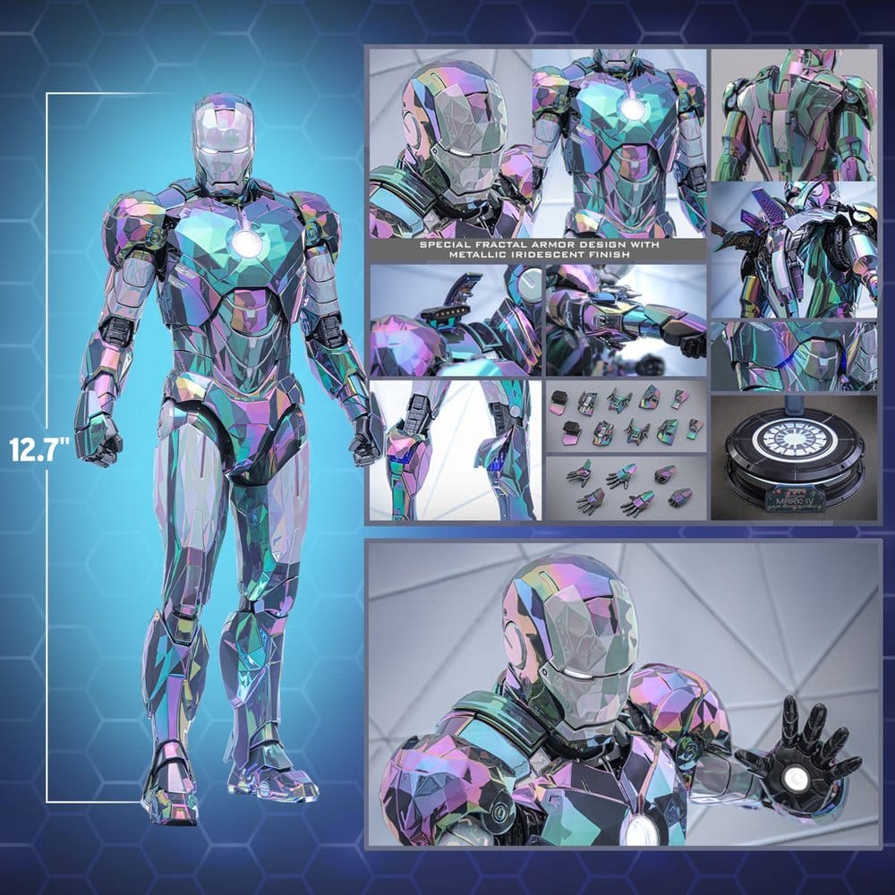 Iron Man 2 Actionfigur 1/6 Iron Man Mark IV (Haze Fractal Armor) 33 cm – Bild 24