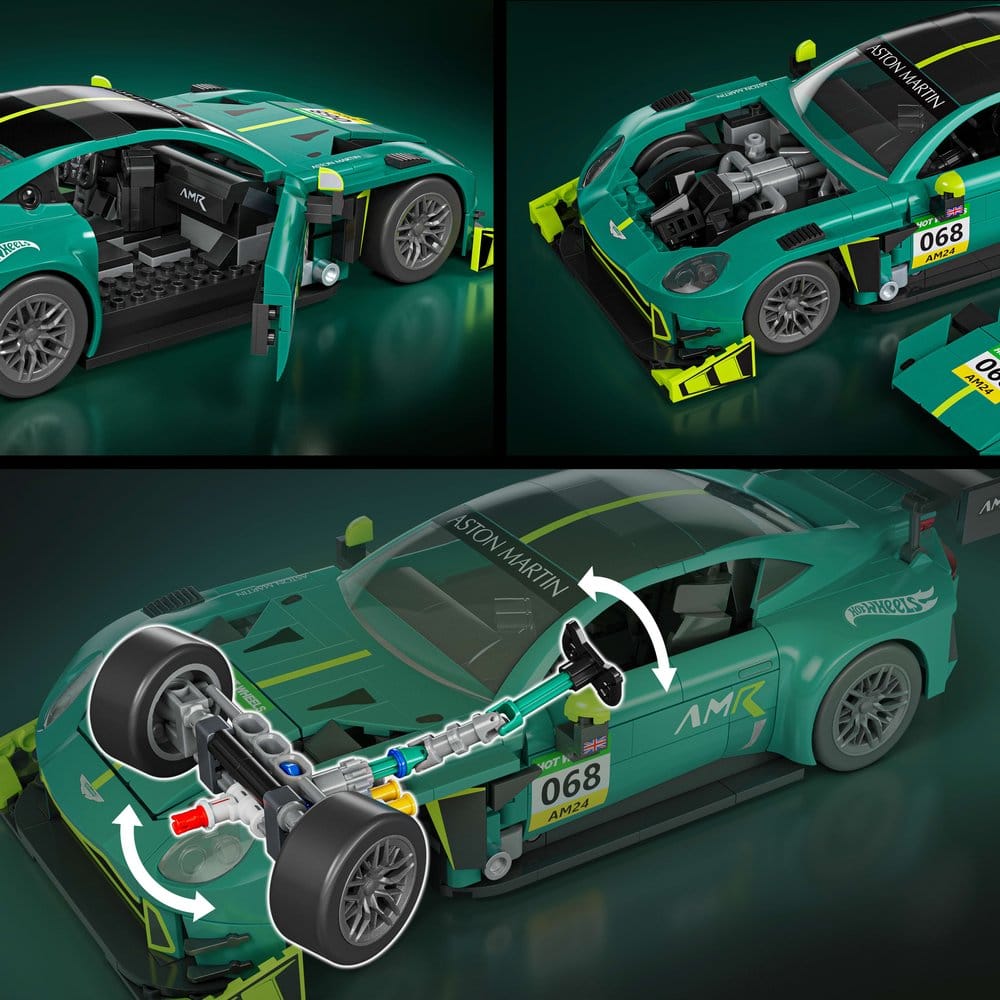 Hot Wheels Elite Mattel Brick Shop Bauset 1/16 '24 Aston Martin Vantage GT3 – Bild 8