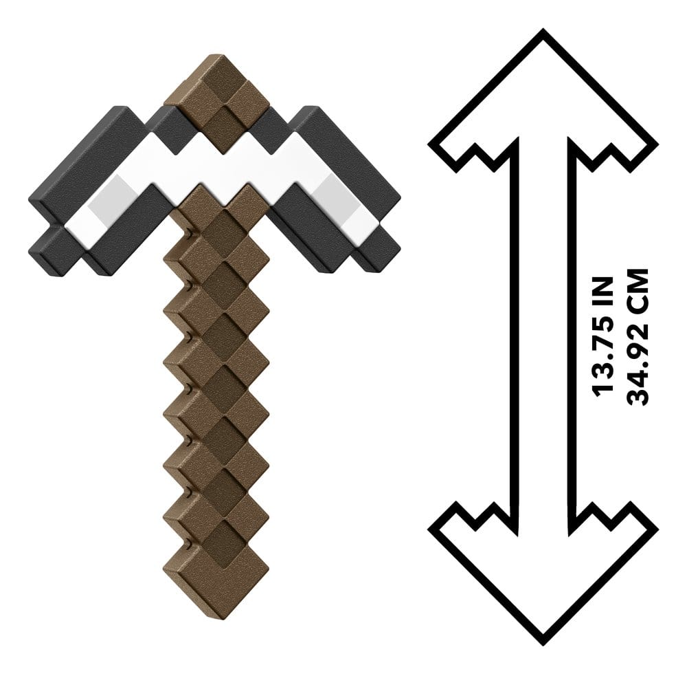 Minecraft Roleplay-Replik Iron Pickaxe 35 cm – Bild 3