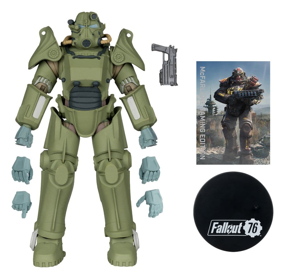 Fallout 76 Gaming Edition Actionfigur T-45 Military Armor (Red Platinum Edition) 20 cm – Bild 2